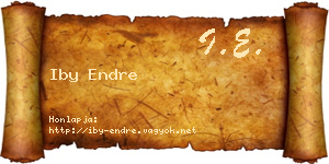 Iby Endre névjegykártya